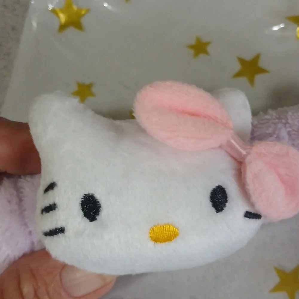 Hello Kitty Lavender Headwrap with Pink Bow, 2. Headwrap, Plain Large Pink Bow